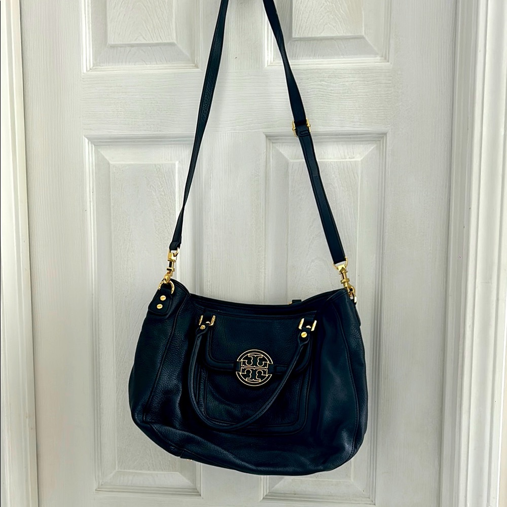Tory Burch Black Leather Shoulder Bag